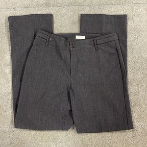 Christopher & Banks Solid Gray Size 8 Stretch Dress Pants